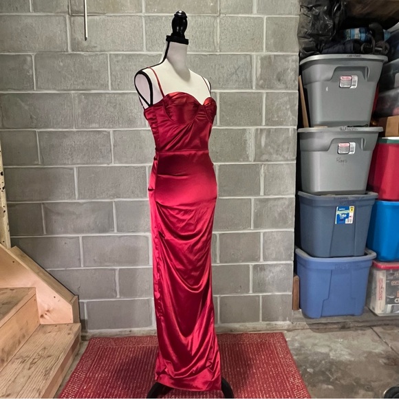 Satin maxi corset dress.
*BLACK FRIDAY SPECIAL* - Picture 2 of 14